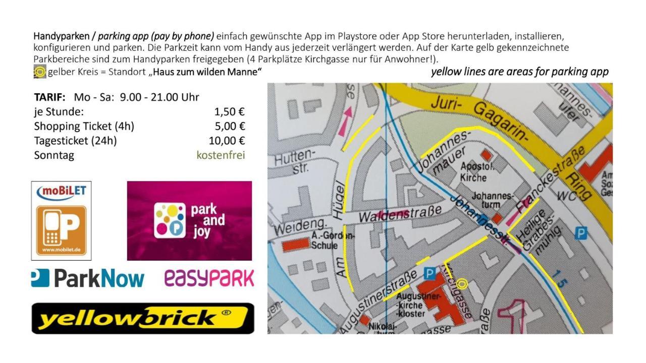 Haus Zum Wilden Manne Villa Erfurt Dış mekan fotoğraf